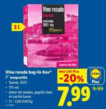 Promotie: Vino rosado bag-in-box