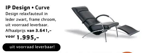 Promotie: IP Design Curve fauteuil