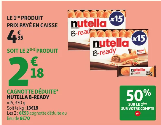 Offre: Nutella b-ready