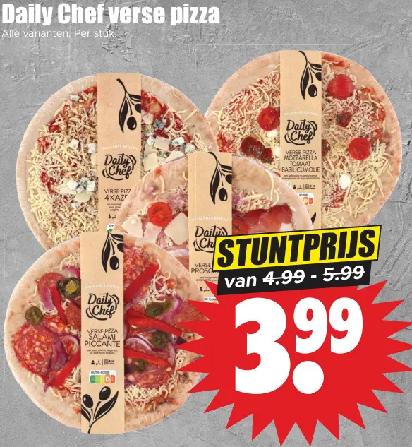 Aanbieding: Verse pizza