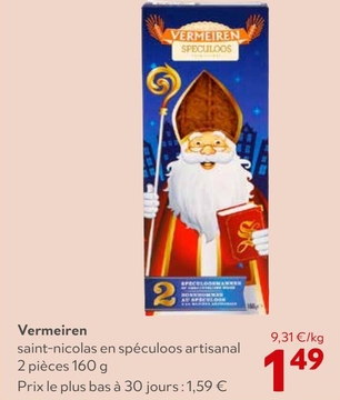 Offre: saint-nicolas en spéculoos artisanal