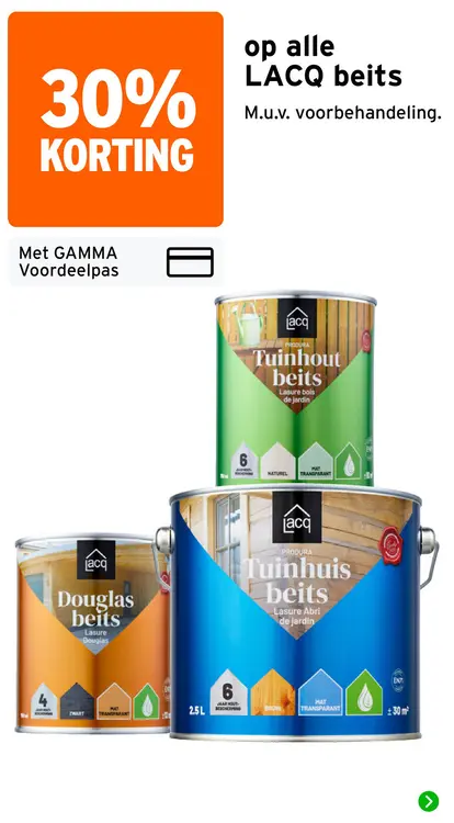 Aanbieding: Alle LACQ beits