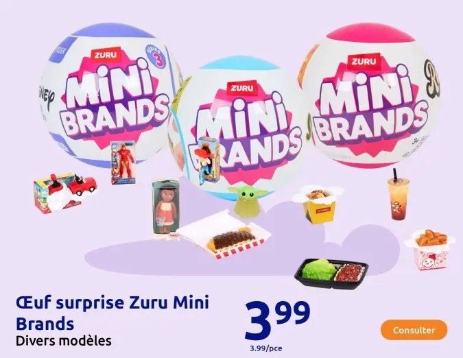 Offre: Œuf surprise Mini Brands
