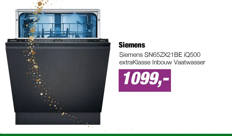 Aanbieding: Siemens SN65ZX21BE iQ500 extraKlasse Inbouw Vaatwasser