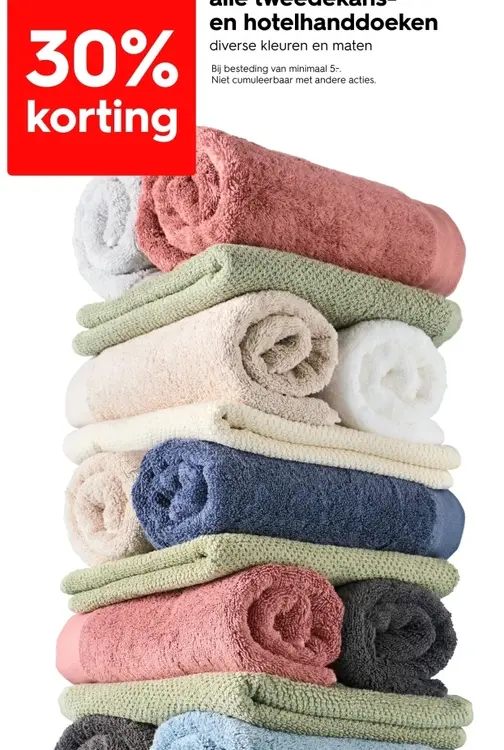 Promotie: hotelhanddoeken