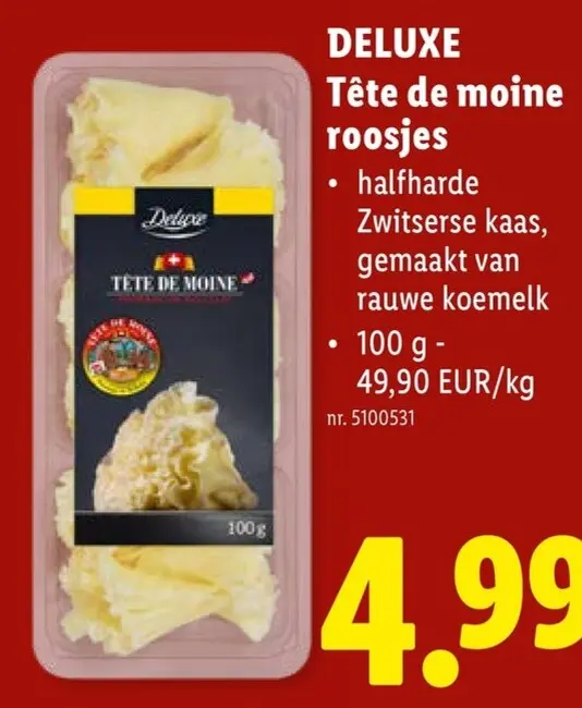 Promotie: Deluxe Tête de moine roosjes