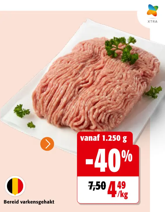 Promotie: Bereid varkensgehakt