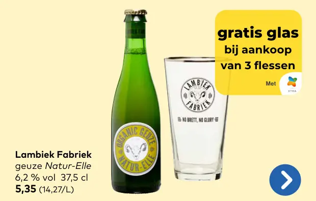 Promotie: Geuze Natur-Elle 6,2 % vol