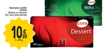 Aanbieding: Gemalen koffie Mokka of dessert