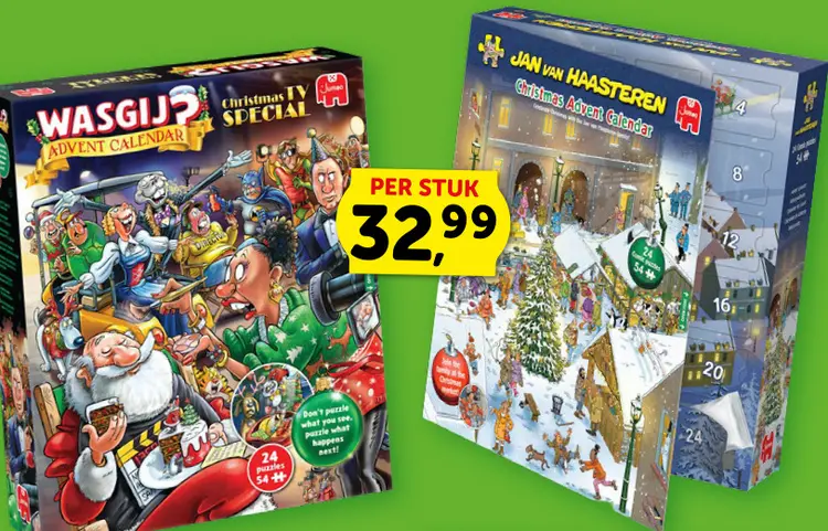 Promotie: Wasgij? of Jan van Haasteren Christmas Advent