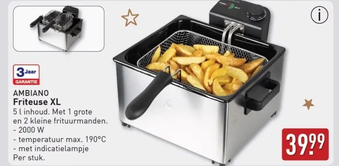 Aanbieding: Friteuse XL