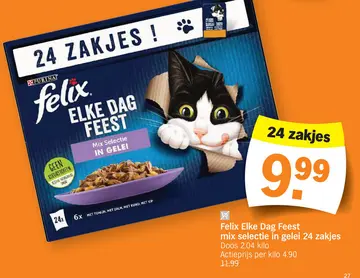 Aanbieding: Felix Elke Dag Feest mix selectie in gelei