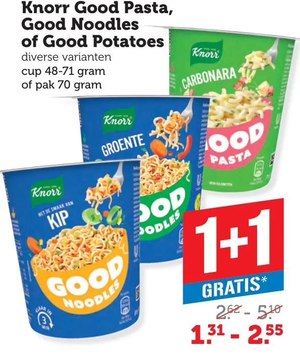 Aanbieding: Good Pasta, Good Noodles of Good Potatoes