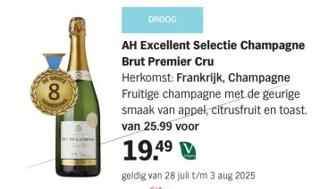 Aanbieding: AH Excellent Selectie Champagne Brut Premier Cru