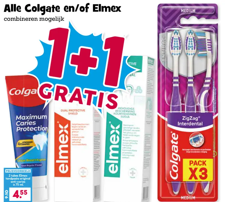 Aanbieding: Colgate en/of Elmex