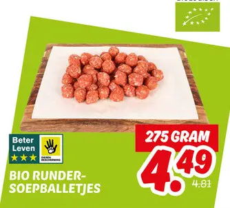 Bio runder-soepballetjes