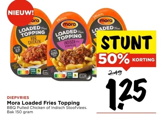 Aanbieding: Mora Loaded Fries Topping