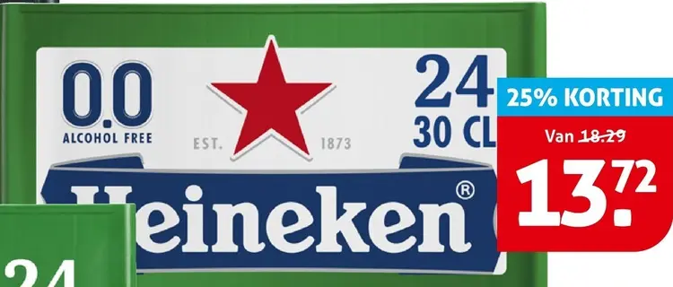 Aanbieding: Kratten met 24 flesjes van 0.3 liter