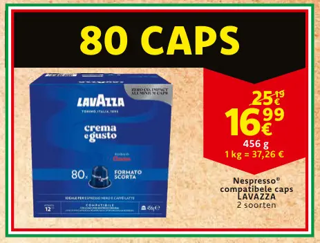 Aanbieding: Nespresso® compatibele caps