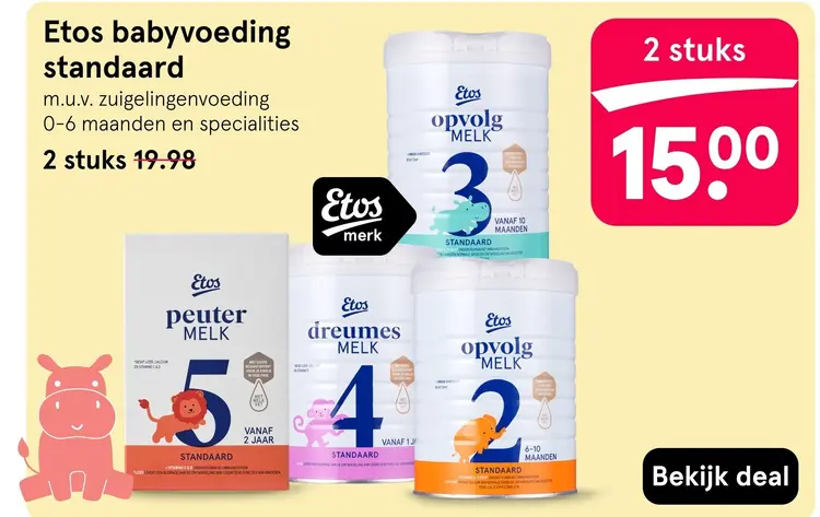 Aanbieding: Babyvoeding standaard