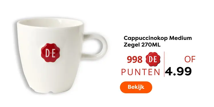 Aanbieding: Cappuccinokop Medium