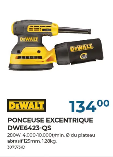 Offre: Ponceuse excentrique dwe6423-qs