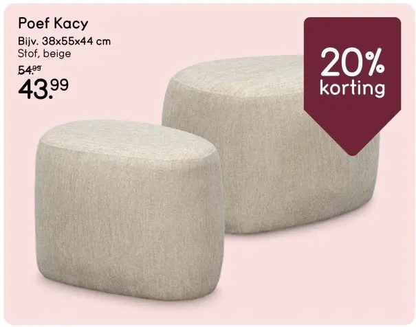 Aanbieding: Poef Kacy