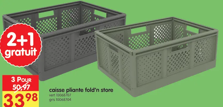 Offre: caisse pliante fold'n store