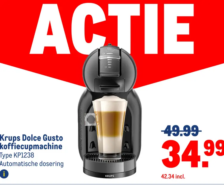 Aanbieding: Dolce Gusto koffiecupmachine