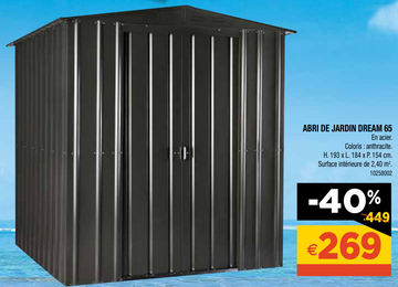 Aanbieding: ABRI DE JARDIN DREAM 65