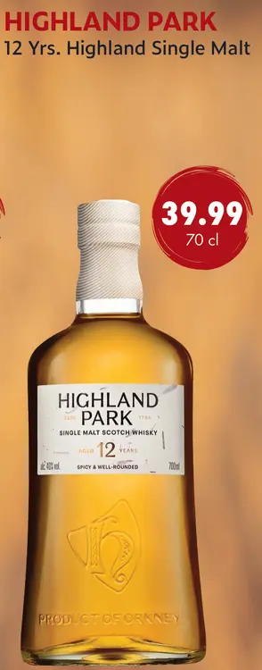 Aanbieding: Highland Park Aged 12 Years Single Malt Scotc