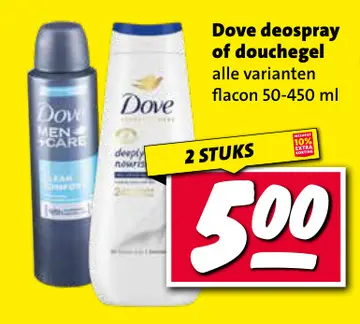 Aanbieding: Dove deospray of douchegel