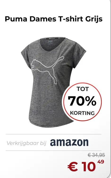 Aanbieding: Dames T-shirt Grijs