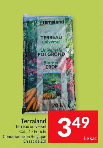 Offre: Terreau universel