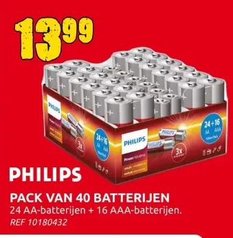 Aanbieding: Pack van 40 batterijen