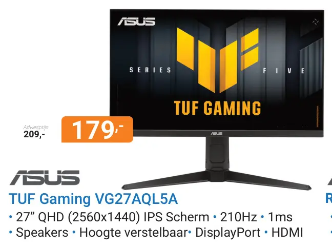 Aanbieding: TUF Gaming VG27AQL5A