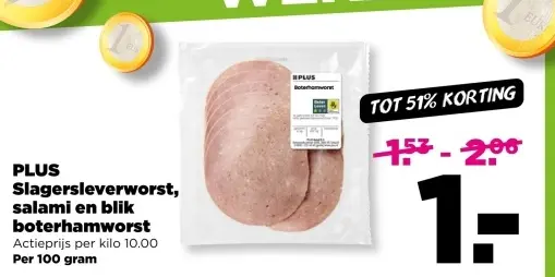 Slagersleverworst, salami en blik boterhamwor