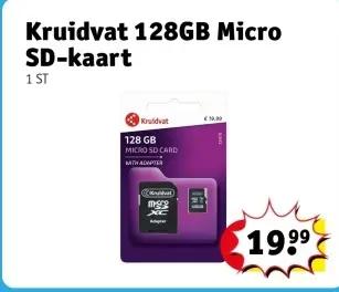 Aanbieding: Kruidvat Micro SD-kaart