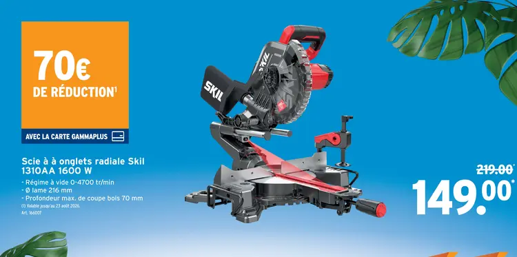 Offre: Scie à onglets radiale 1310AA 1600 W