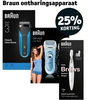 Promotie: Braun ontharingsapparaat