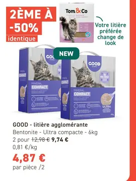 Offre: GOOD - litière agglomérante