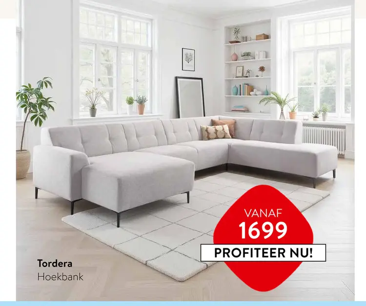 Aanbieding: Tordera Hoekbank