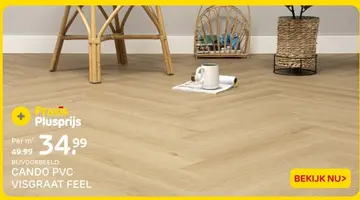 Aanbieding: Cando pvc visgraat feel