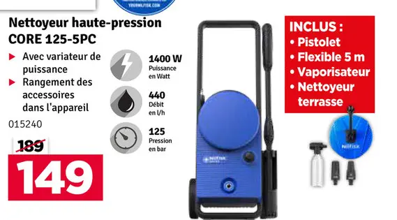 Offre: Nettoyeur haute-pression CORE 125-5PC