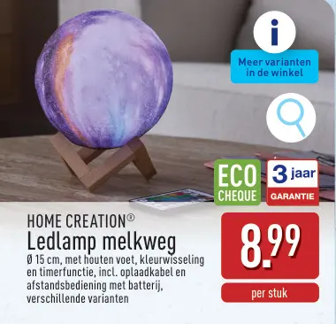 Promotie: Ledlamp melkweg