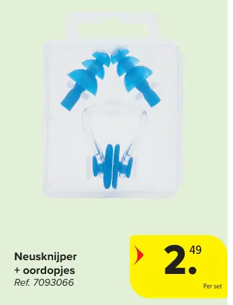 Promotie: Neusknijper + oordopjes