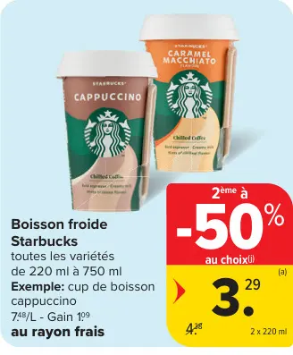 Offre: Boisson froide