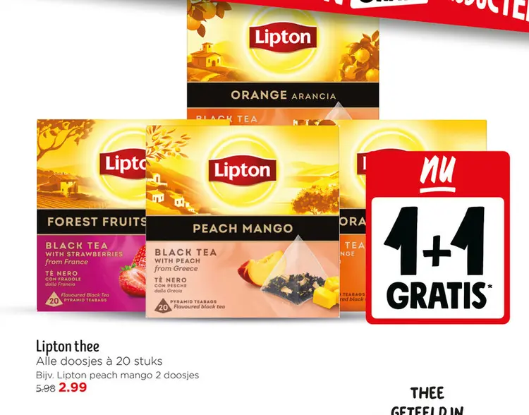 Aanbieding: Lipton thee