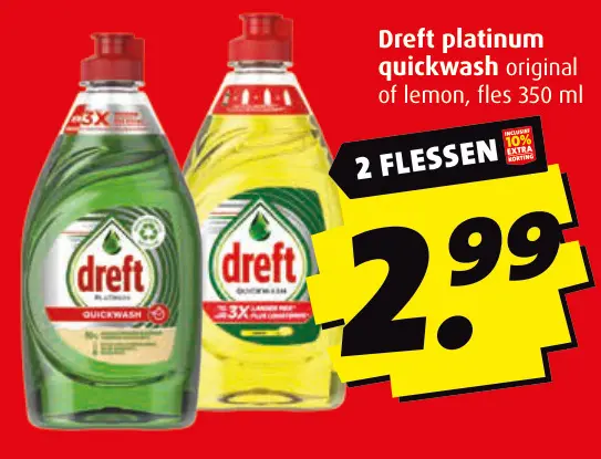 Aanbieding: Dreft platinum quickwash