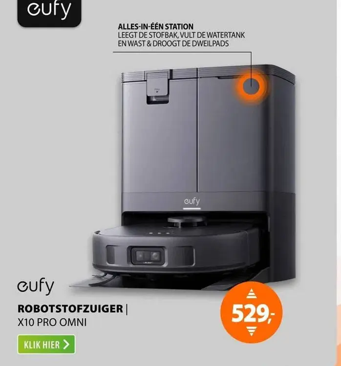 Aanbieding: Robotstofzuiger x10 pro omni